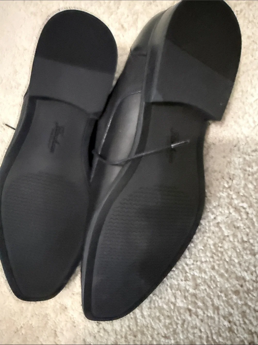 Florsheim Black Leather Lace-Up Derby Shoes